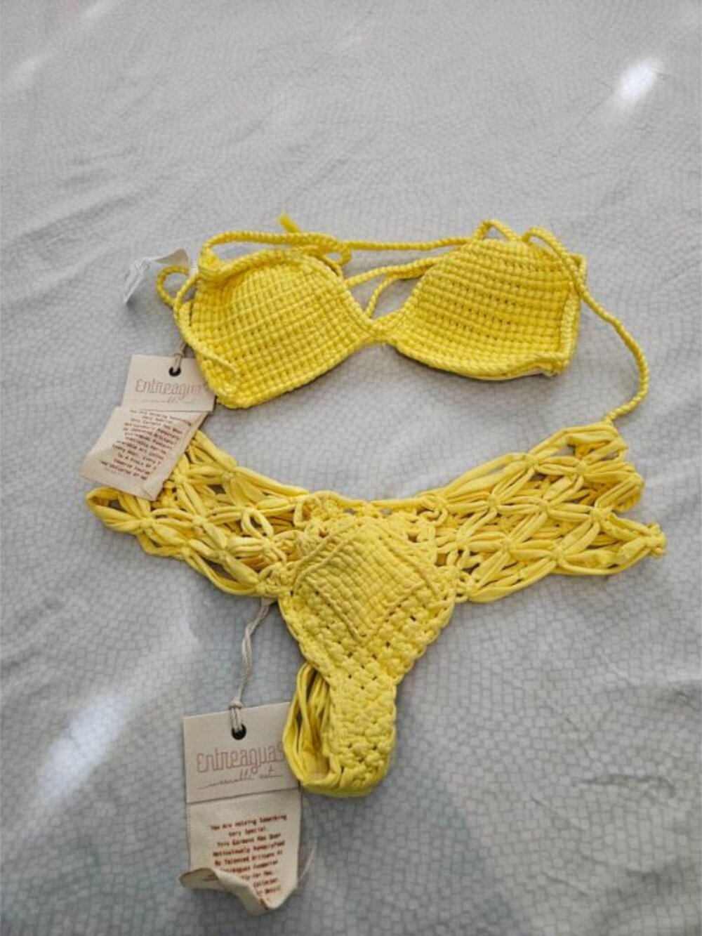 Bikini, Entreaguas, S, Yellow, NWT,